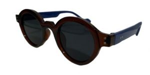 ALEJANDRA MARRÓN Y AZUL - CRISTAL OSCURO